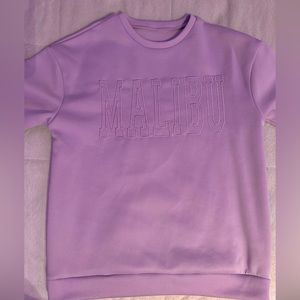 Purple Malibu crewneck